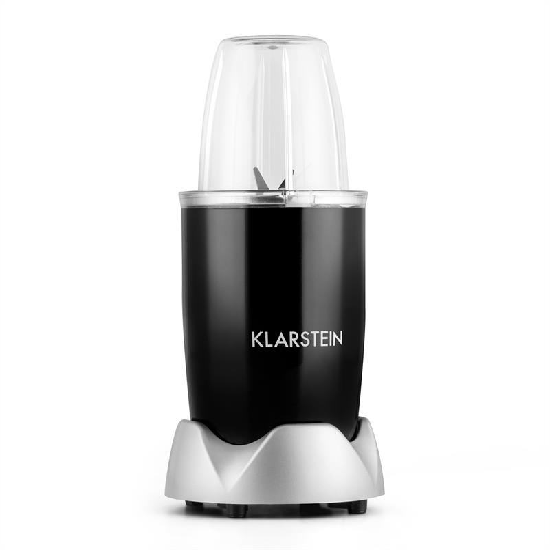 Klarstein NutriRocket, 700W, čierny, multifunkčný mixér/smoothiemaker, desaťdielny – Obrázok 2