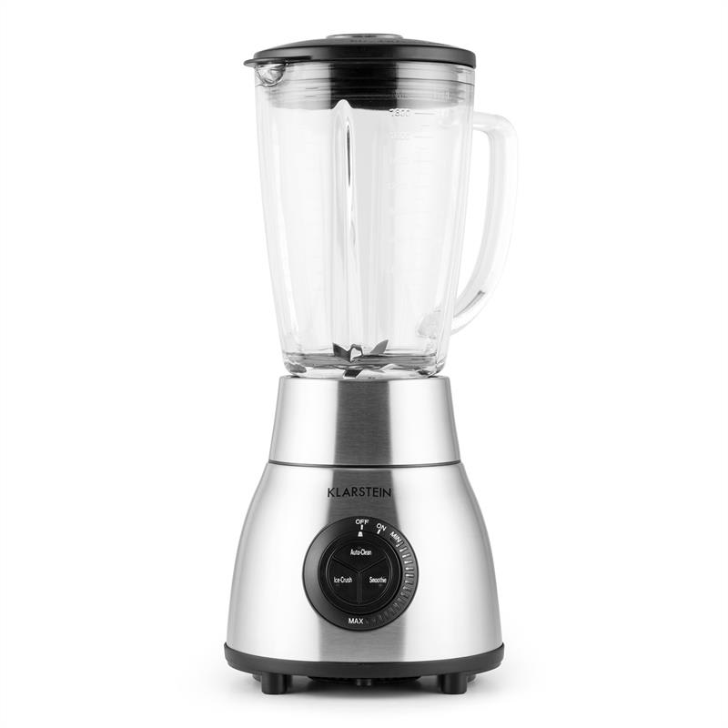 Klarstein Herakles Steel, 1,8 l, 1200 W, stolný mixér, sklenený džbán, ušľachtilá oceľ