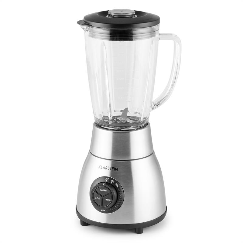 Klarstein Herakles Steel, 1,8 l, 1200 W, stolný mixér, sklenený džbán, ušľachtilá oceľ – Obrázok 4