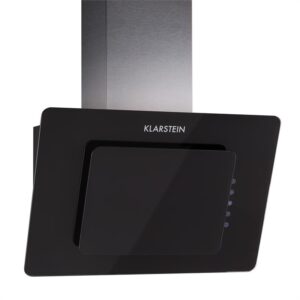 Klarstein Lorea 60, digestor, 60 cm, nástenný, 290 m³/h, dotykové ovládanie, sklo, čierny