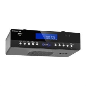 Auna KR 100 BK, zospodu zabudovateľné kuchynské rádio, bluetooth, mikrofón, USB, MP3, headset