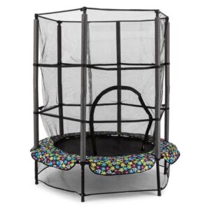 KLARFIT Rocketkid, trampolína, Ø140cm, bezpečnostná sieť, bungee pruženie, od 3 rokov