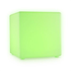 Blumfeldt Shinecube, LED kocka na sedenie, 40 x 40 x 40 cm, svietiaca kocka, 16 LED, diaľkové ovládanie