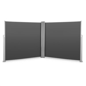 Blumfeldt Bari Doppio 618, dvojitá bočná markíza, 6 x 1.8 m, hliník, antracitová