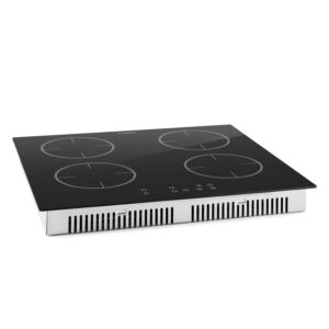 Klarstein Virtuosa, indukčná varná doska, zabudovaná, 7000 W, 59 x 52 cm, 4 zóny, sklo