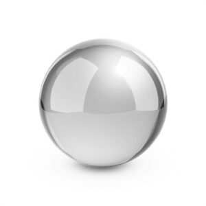 Blumfeldt Silver Globe, ušľachtilá oceľ, záhradná guľa, dekoračná guľa, V2A, vysoký lesk, 30 cm