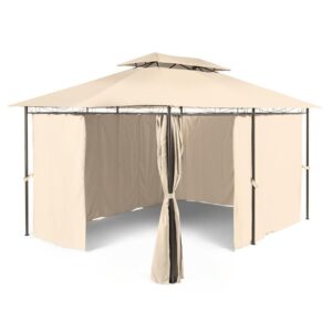 Blumfeldt Grandezza, záhradný pavilón, párty stan, 3 x 4 m, oceľ, polyester, béžový