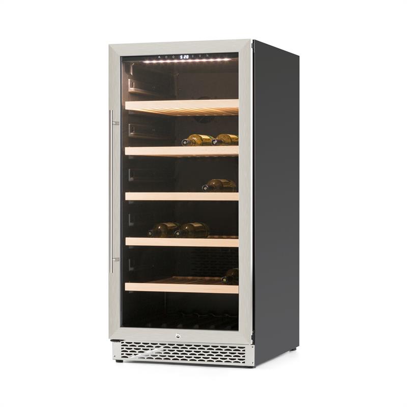 Klarstein Botella 120S, chladnička na víno, 270 litrov, ušľachtilá oceľ, LED – Obrázok 4