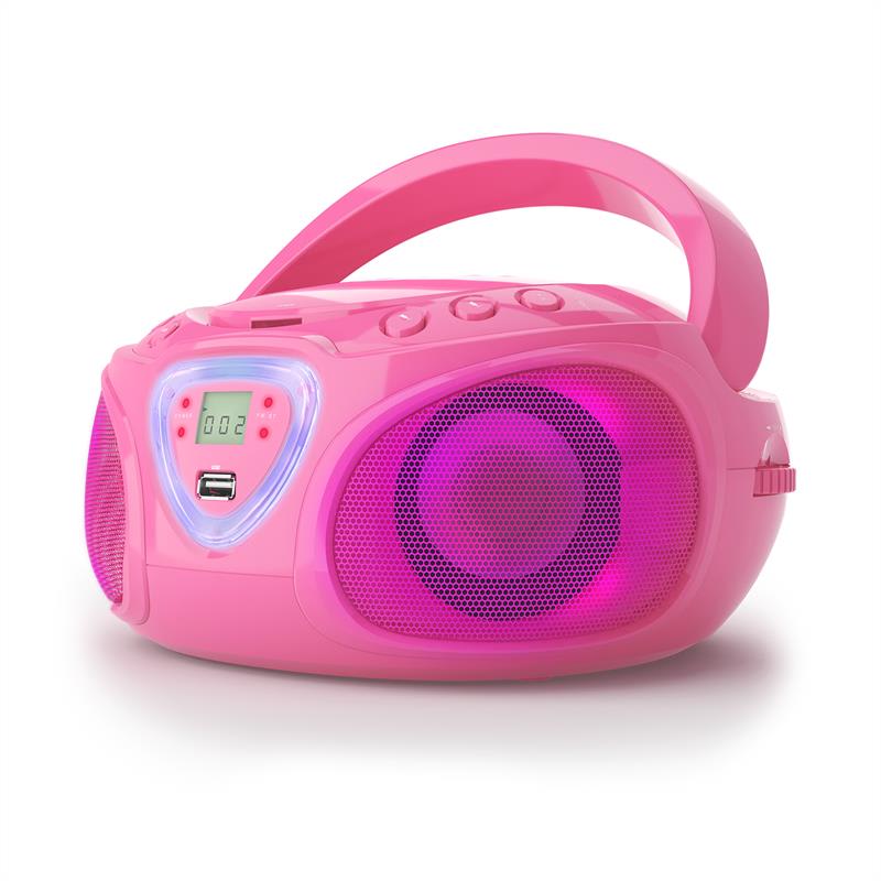 Auna Roadie CD Boombox UKW rádio, Svetelná show, CD prehrávač, Bluetooth 5.0 – Obrázok 3