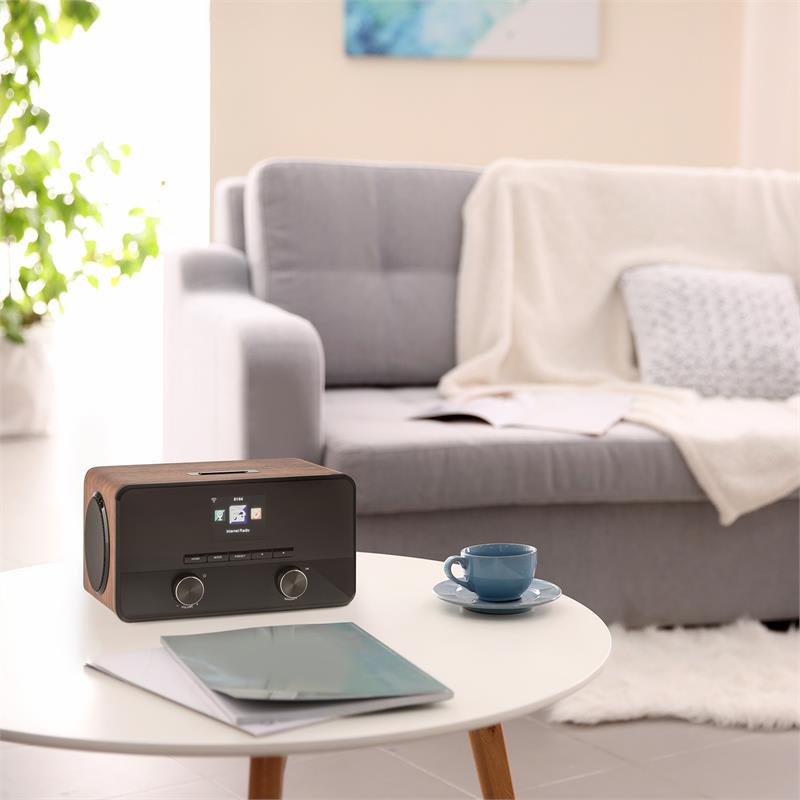 Auna Connect 100, internetové rádio, mediálny prehrávač, bluetooth, WLAN, USB, AUX, linkový výstup – Obrázok 2