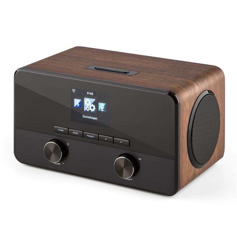Auna Connect 100, internetové rádio, mediálny prehrávač, bluetooth, WLAN, USB, AUX, linkový výstup – Obrázok 4