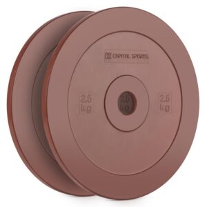 Capital Sports Methoder, červený, technický kotúč, kotúčové závažie, guma, pár, 2,5 kg