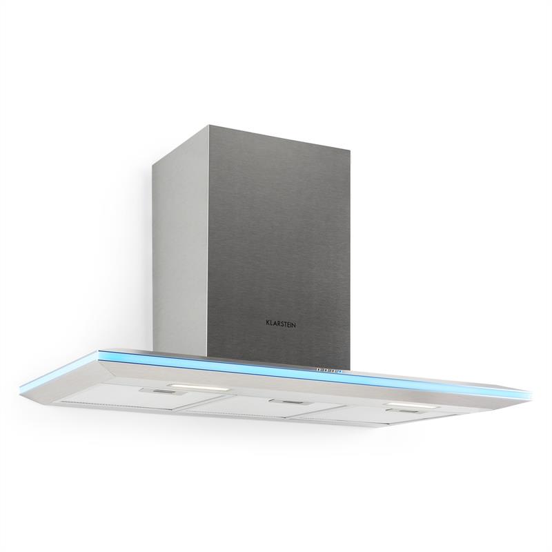 Klarstein Violetta Bianco, odsávač pár, 90 cm, nástenná montáž, 541 m³/h, LED