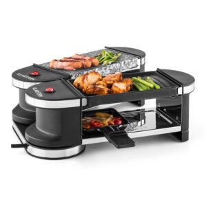 Klarstein Tenderloin Mini, rakletovací gril, 600 W, 360° základňa, horúci kameň