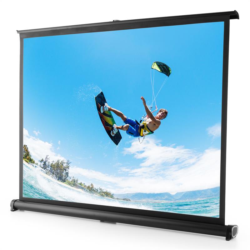 FrontStage TSVS 50, čierna kazeta, stolné premietacie plátno, 4:3, 102 x 76 cm