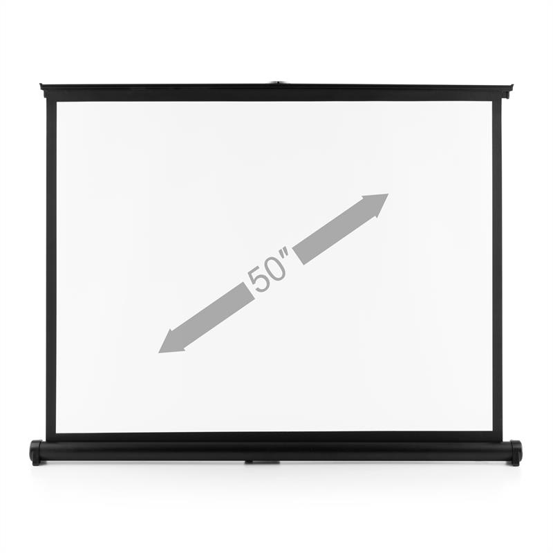 FrontStage TSVS 50, čierna kazeta, stolné premietacie plátno, 4:3, 102 x 76 cm – Obrázok 3
