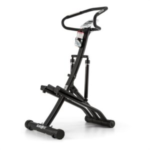 KLARFIT Treppo, čierny, power stepper, domáci trenažér, senzor pulzu, skladací