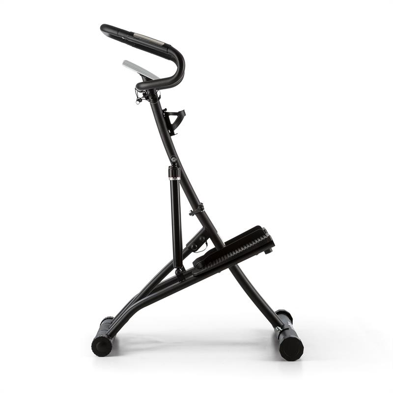 KLARFIT Treppo, čierny, power stepper, domáci trenažér, senzor pulzu, skladací – Obrázok 2