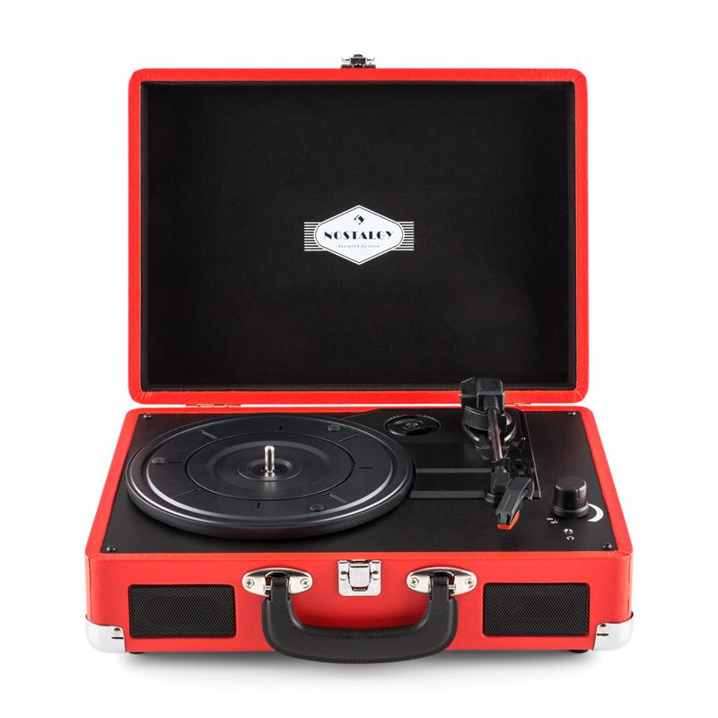 Auna Peggy Sue, červený, retro gramofón, vinyl LP, USB, line out – Obrázok 4