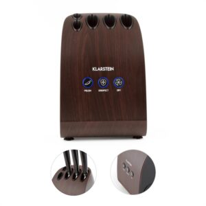 Klarstein Miss Knife, brúska, sterilizátor, UV, 35 W, drevená dyha