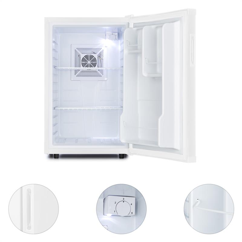 Klarstein Beerbauch chladnička minibar, 65 l, trieda A, biela – Obrázok 3