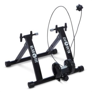 KLARFIT Tourek, čierny, bicykel, rotopéd, domáci trenažér, 26/28 palcov, 100 kg, oceľ