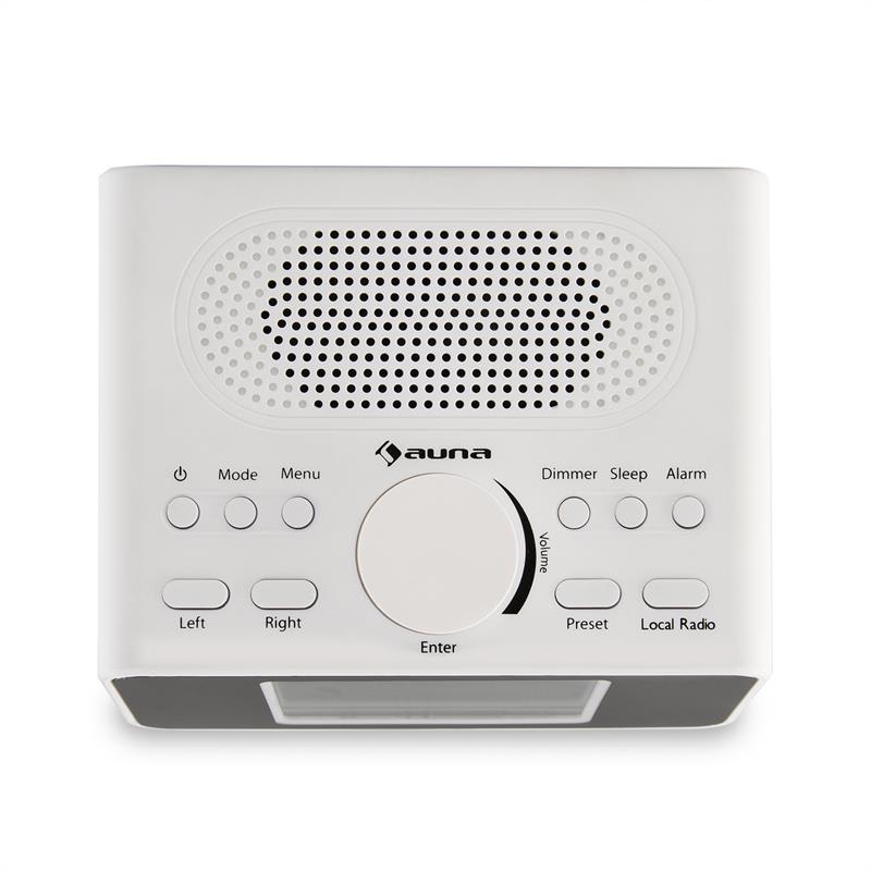 Auna i-snooze, biele, internetové rádio, WLAN, USB, AUX, 3,2" TFT farebný displej – Obrázok 4