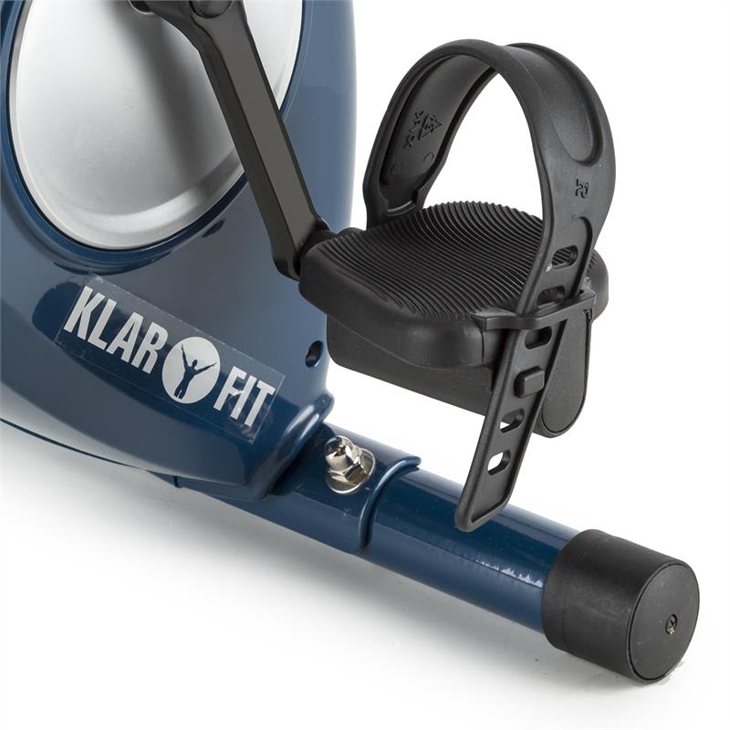 KLARFIT Azura X-Bike, bicykel na domáci tréning, do 100 kg, merač tepu, sklápací, 3 kg, modrý – Obrázok 4