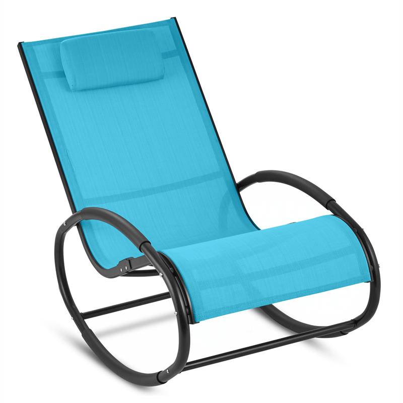 Blumfeldt Retiro, hojdacie kreslo, hliník, polyester, modré