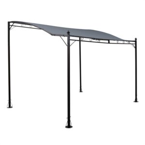 Blumfeldt Allure pergola prístrešok prístavba altánok 300x250 cm polyester tmavosivý