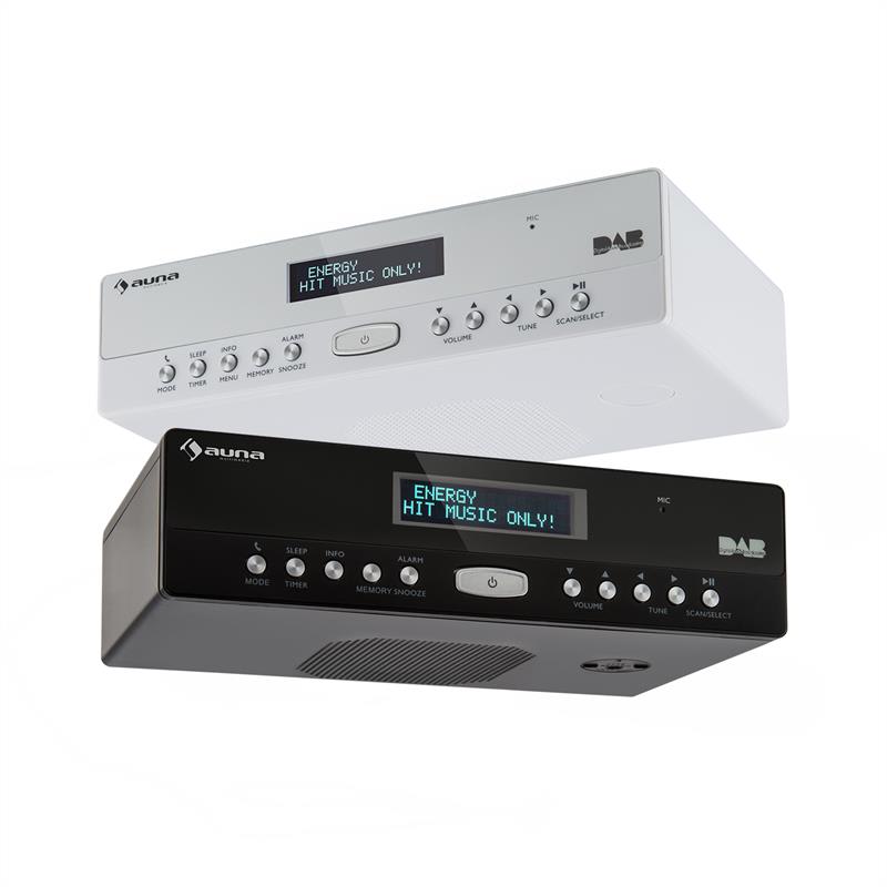 Auna KR-100 DAB kuchynské rádio pod kuchynskú linku, DAB+ Bluetooth, handsfree, biele – Obrázok 4