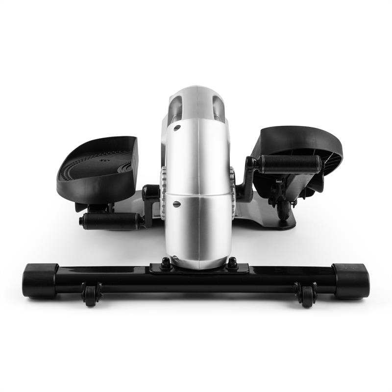Capital Sports Minioval Mini Bike, stepper na domáci tréning, eliptický, strieborný – Obrázok 2
