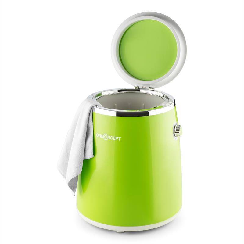 OneConcept Ecowash-Pico, zelená, mini práčka, funkcia žmýkania, 3,5 kg, 260 W – Obrázok 2
