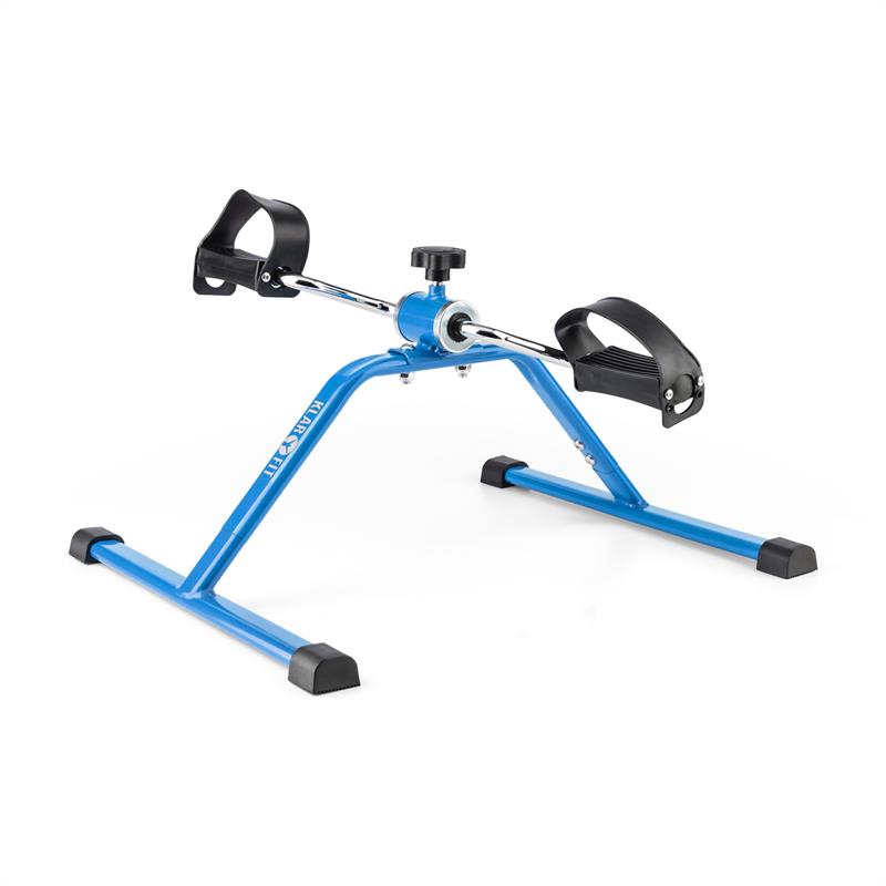 KLARFIT Continus Mini Bike, pedálový prístroj na cvičenie, manuálny odpor, modrá farba – Obrázok 4