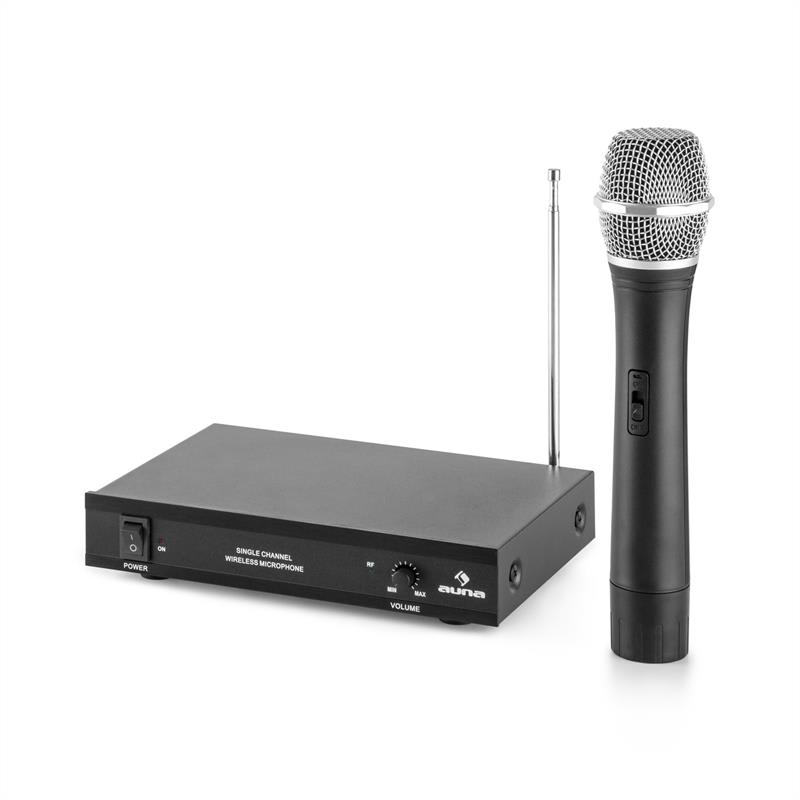 Auna Pro VHF-1-H 1-kanálová VHF mikrofónová sada ručný mikrofón 50m – Obrázok 5