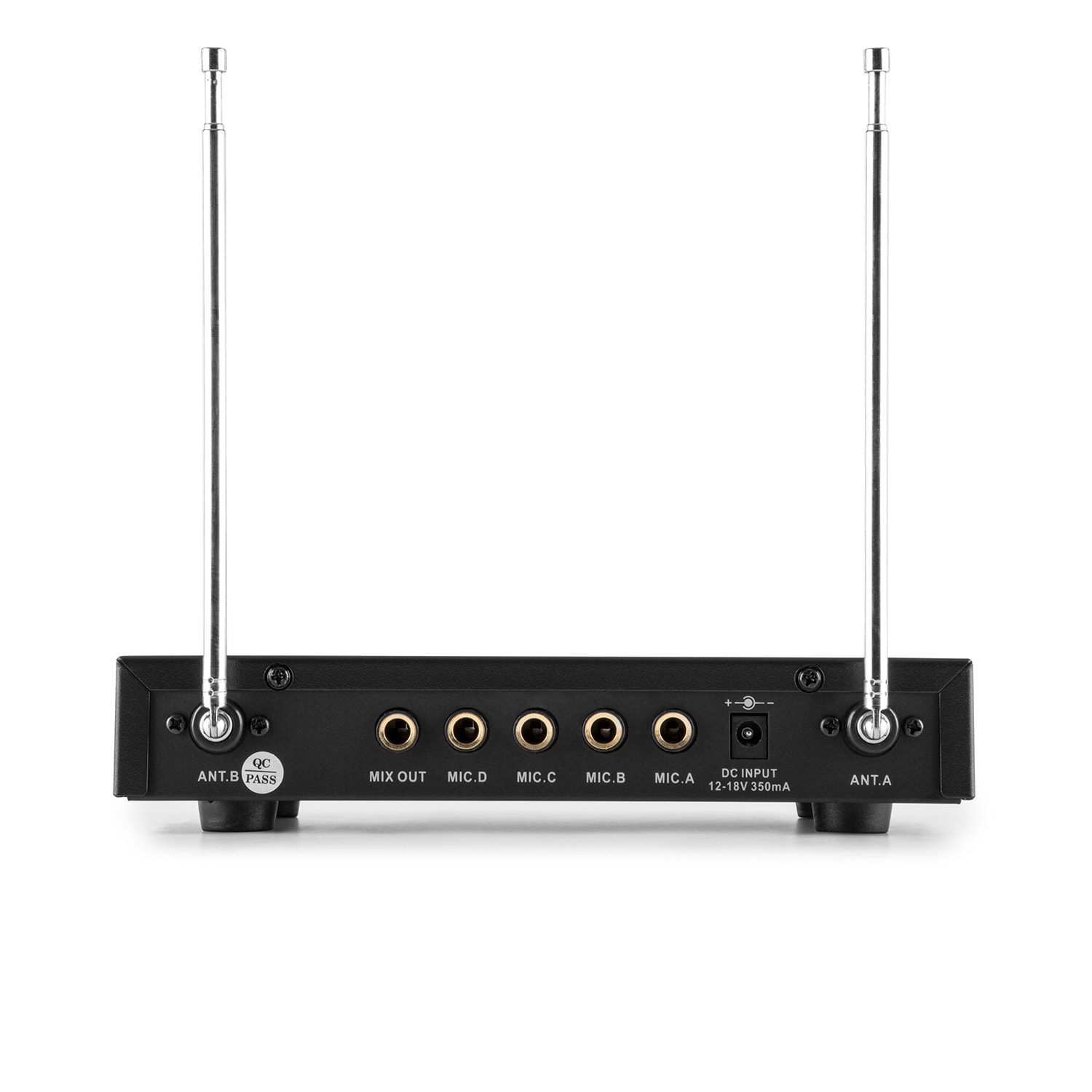 Auna Pro VHF-4-H-HS, 4-kanálová VHF mikrofónová sada 2 x headset 2 x ručný mikrofón 50m – Obrázok 3
