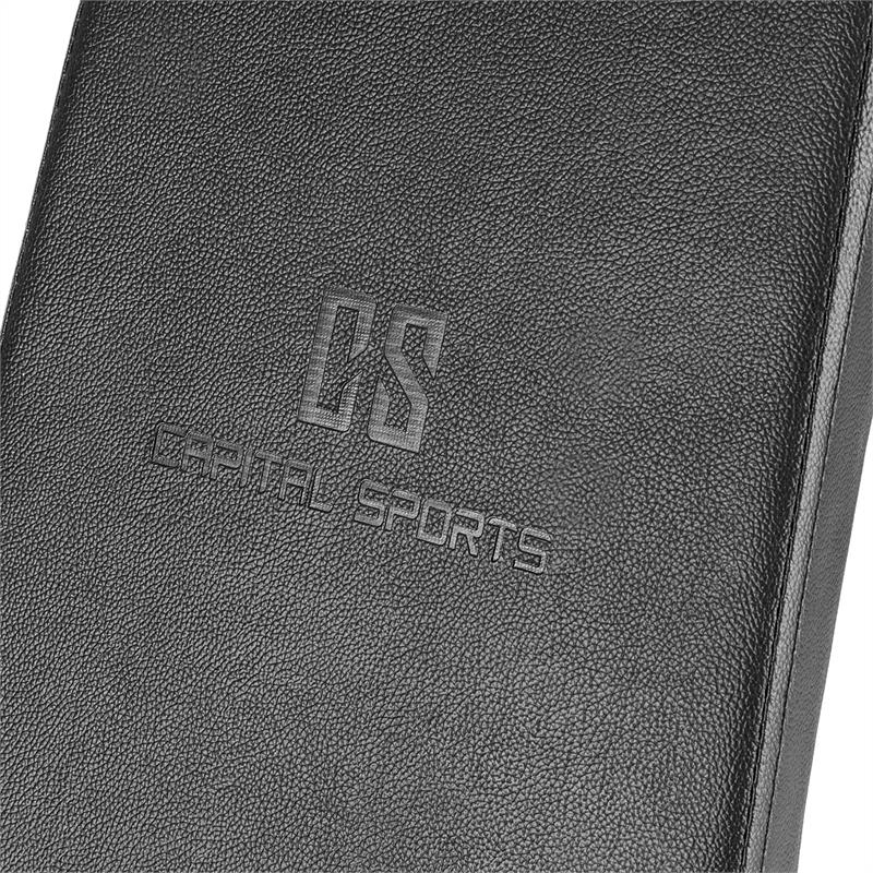 Capital Sports Flaptor, čierno-strieborná, posilňovacia lavica, na činky – Obrázok 3