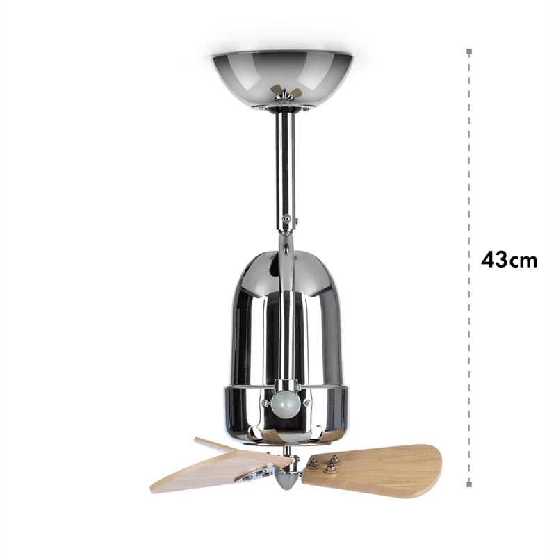 Klarstein Strato, stropný ventilátor, mini rotor Ø 33 cm/13", 35 W – Obrázok 3