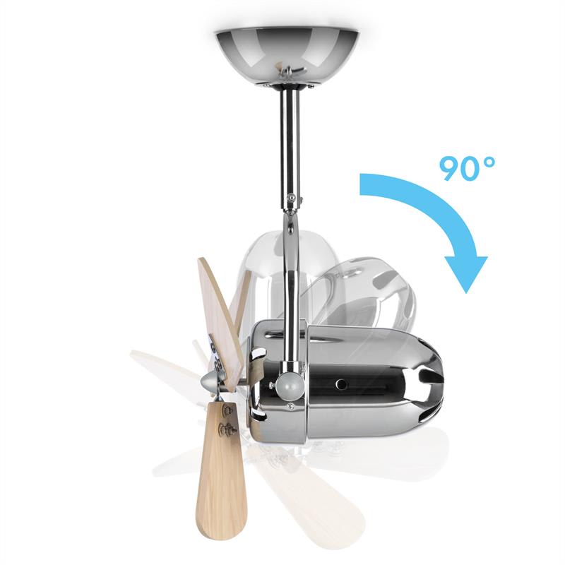 Klarstein Strato, stropný ventilátor, mini rotor Ø 33 cm/13", 35 W – Obrázok 4