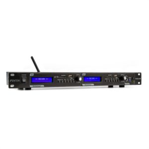 Fenton VX2USB, dvojitý prehrávač, USB, SD, bluetooth, nahrávacia funkcia, čierny