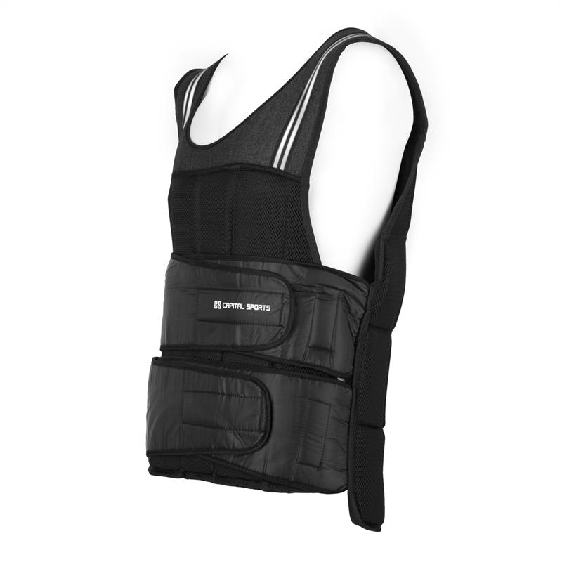 Capital Sports Vestpro 20, záťažová vesta s 20 kg závažiami, celkom 38 závaží – Obrázok 4