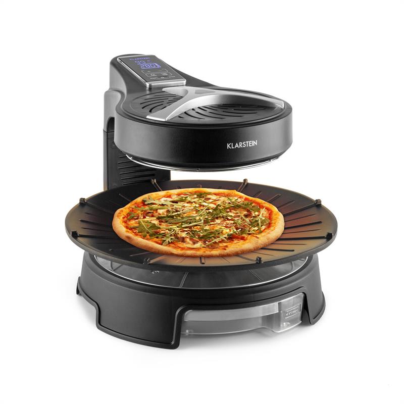 Klarstein Maverick, čierny, halogénový gril, barbecue gril bez dymu, stolný gril, 1500 W