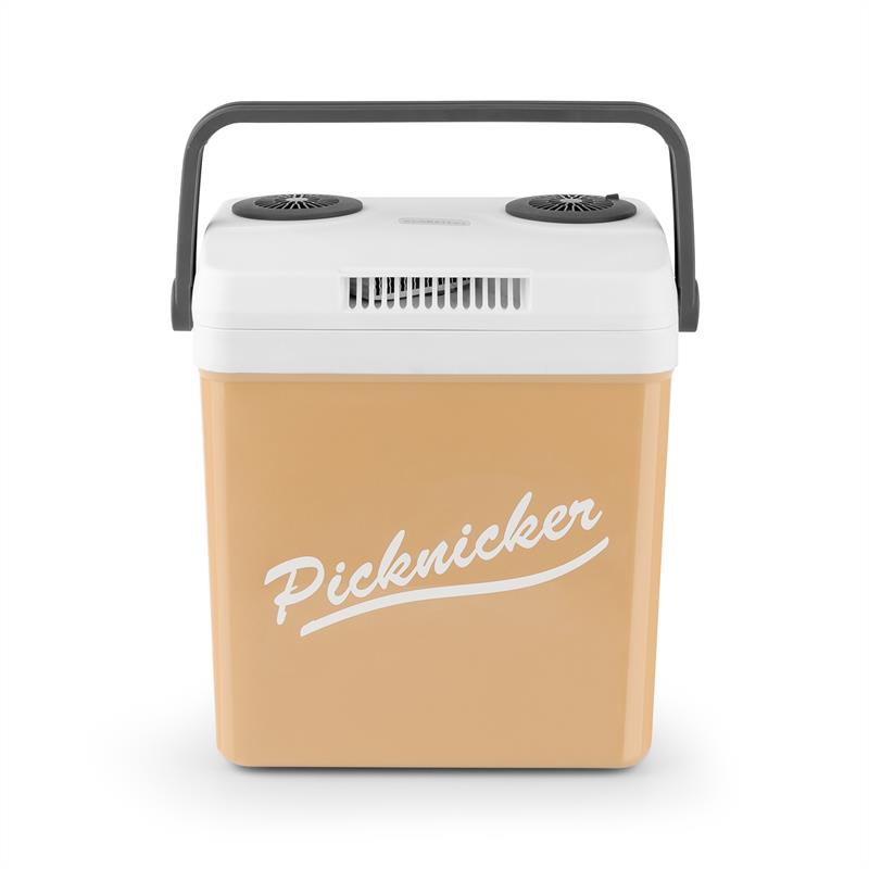 Klarstein Picknicker XL termo chladiaci box 32L A++ AC DC auto béžová – Obrázok 4