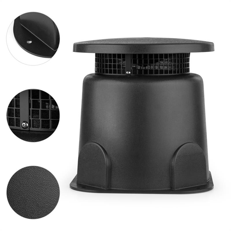 OneConcept GS 665 Outdoor, záhradný reproduktor, vonkajší reproduktor, tmavosivý – Obrázok 2