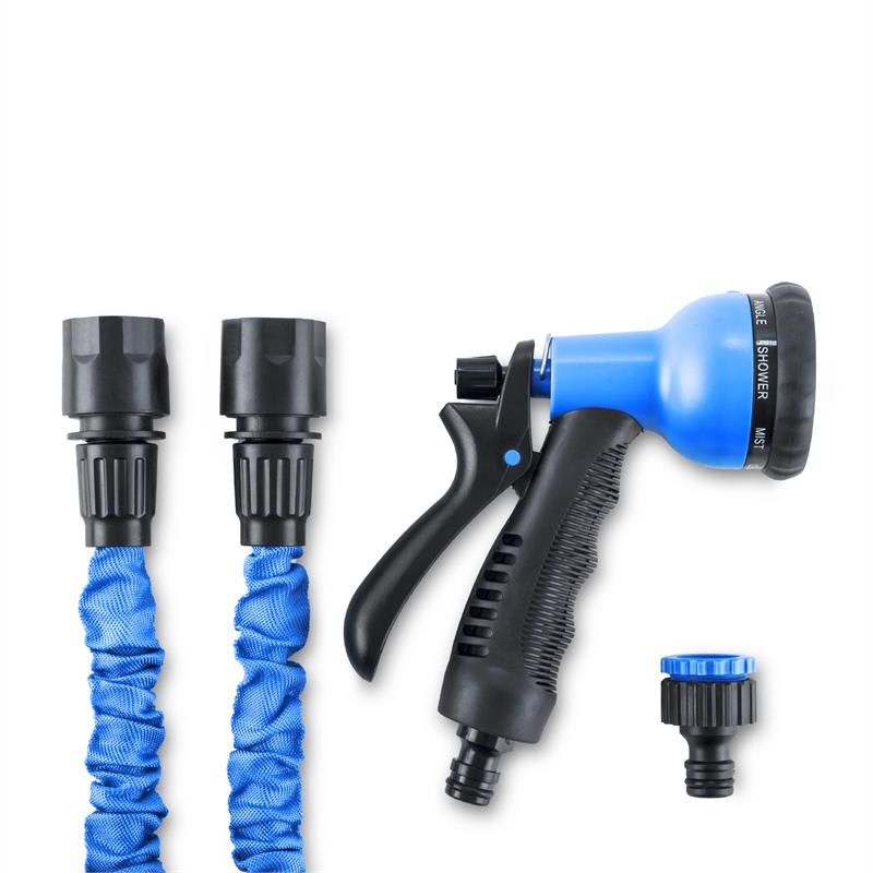 Waldbeck Flex 22, flexibilná záhradná hadica, 8 funkcií, 22.5 m, modrá – Obrázok 4