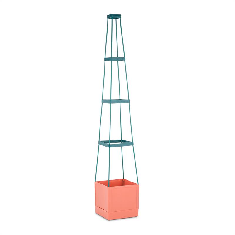 Waldbeck Tomato Tower, črepník na paradajky, set 2 ks, 25 x 150 x 25 cm, mriežka na upínanie, PP – Obrázok 2