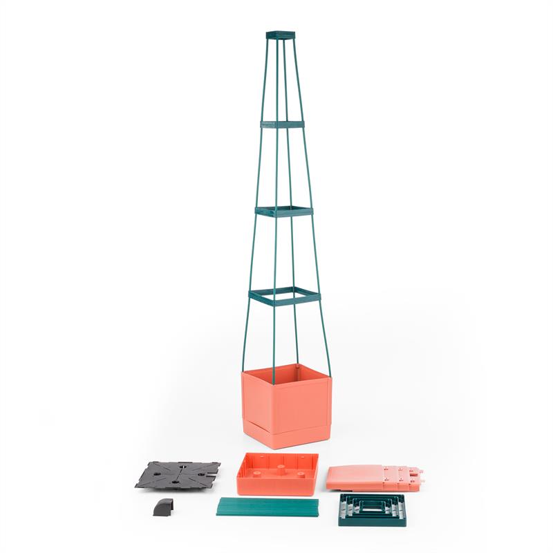 Waldbeck Tomato Tower, črepník na paradajky, set 2 ks, 25 x 150 x 25 cm, mriežka na upínanie, PP – Obrázok 5