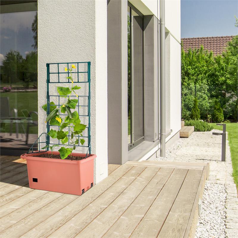 Waldbeck Power Planter, črepník, 75 x 130 x 35 cm, mriežka na popínavé rastliny, 3 poschodia, PP – Obrázok 5