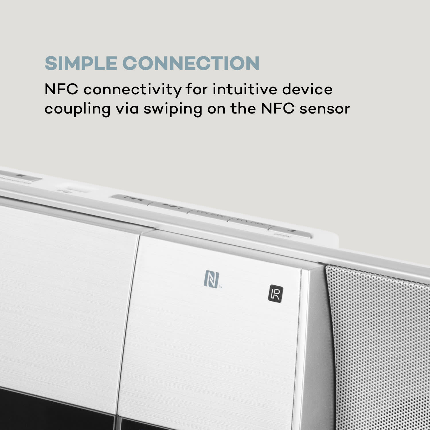 Auna V-20 DAB, vertikálny stereo systém, bluetooth, NFC, CD, MP3, USB, DAB+ a UKW tuner – Obrázok 5