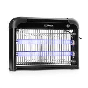 DURAMAXX Mosquito Ex 4000, 2 x 10W, čierny, elektrický hubič hmyzu, elektrická mriežka, pasca, 50 m2